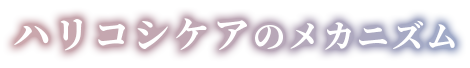 ハリコシケアのメカニズム
